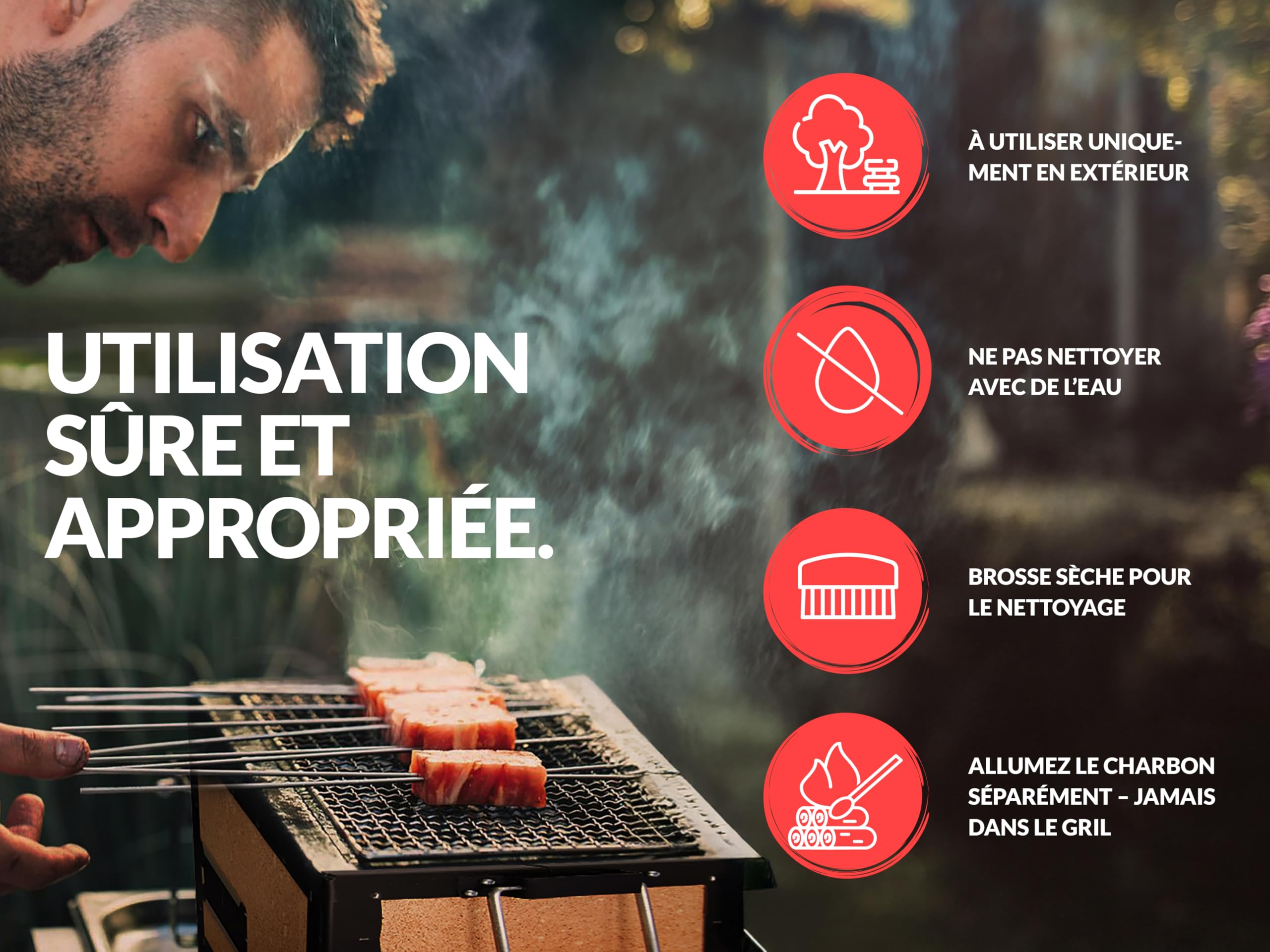 Konro Grill – Barbecue japonais traditionnel au charbon de bois en diatomite naturelle – Idéal pour Yakitori & Yakiniku – Grill de table compact – Fait main au Japon – Petit (31x23x20 cm)