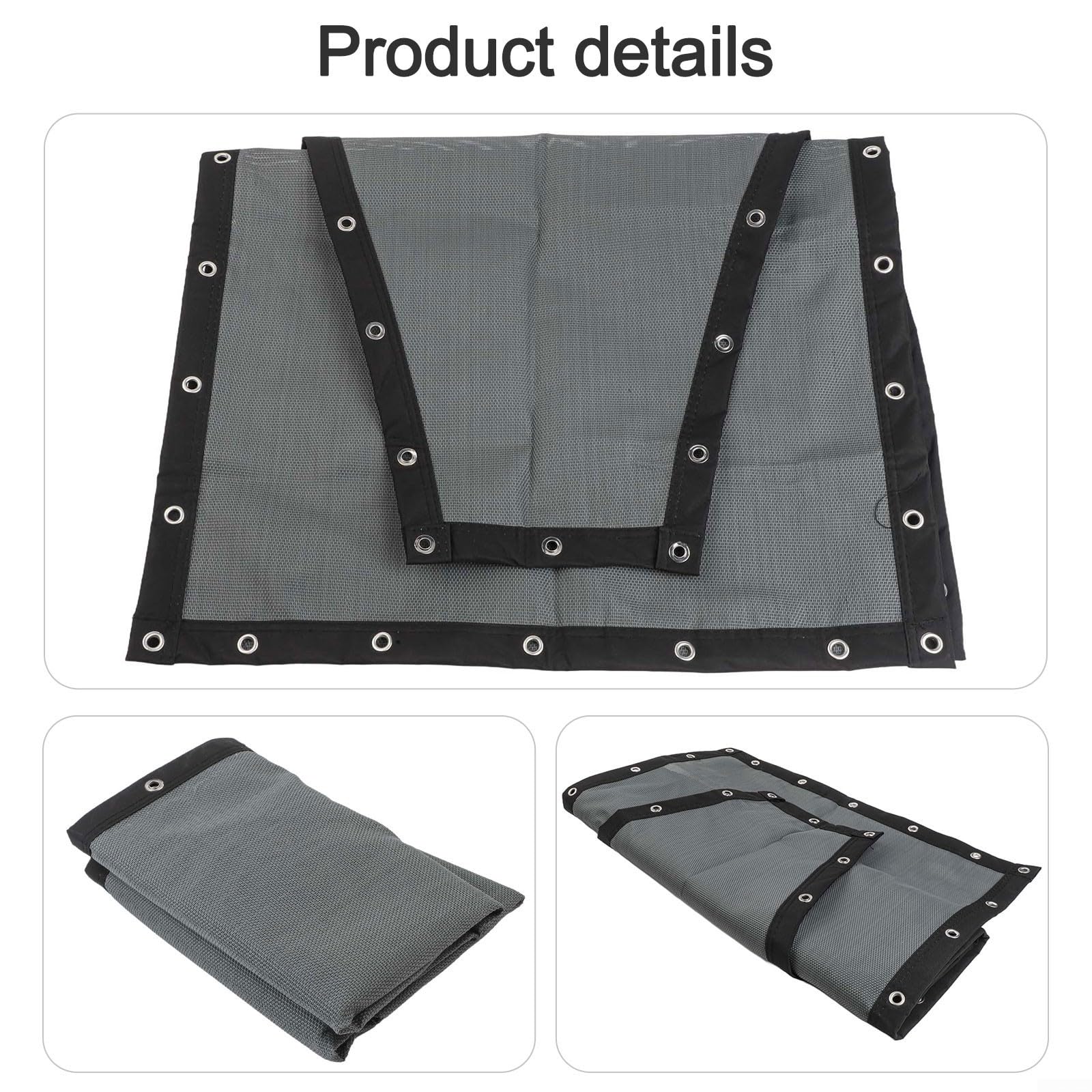 Panno di ricambio per sedia a dondolo sospesa, realizzato in materiale, compatibile con varie sedie a dondolo in textilene (grigio scuro B)