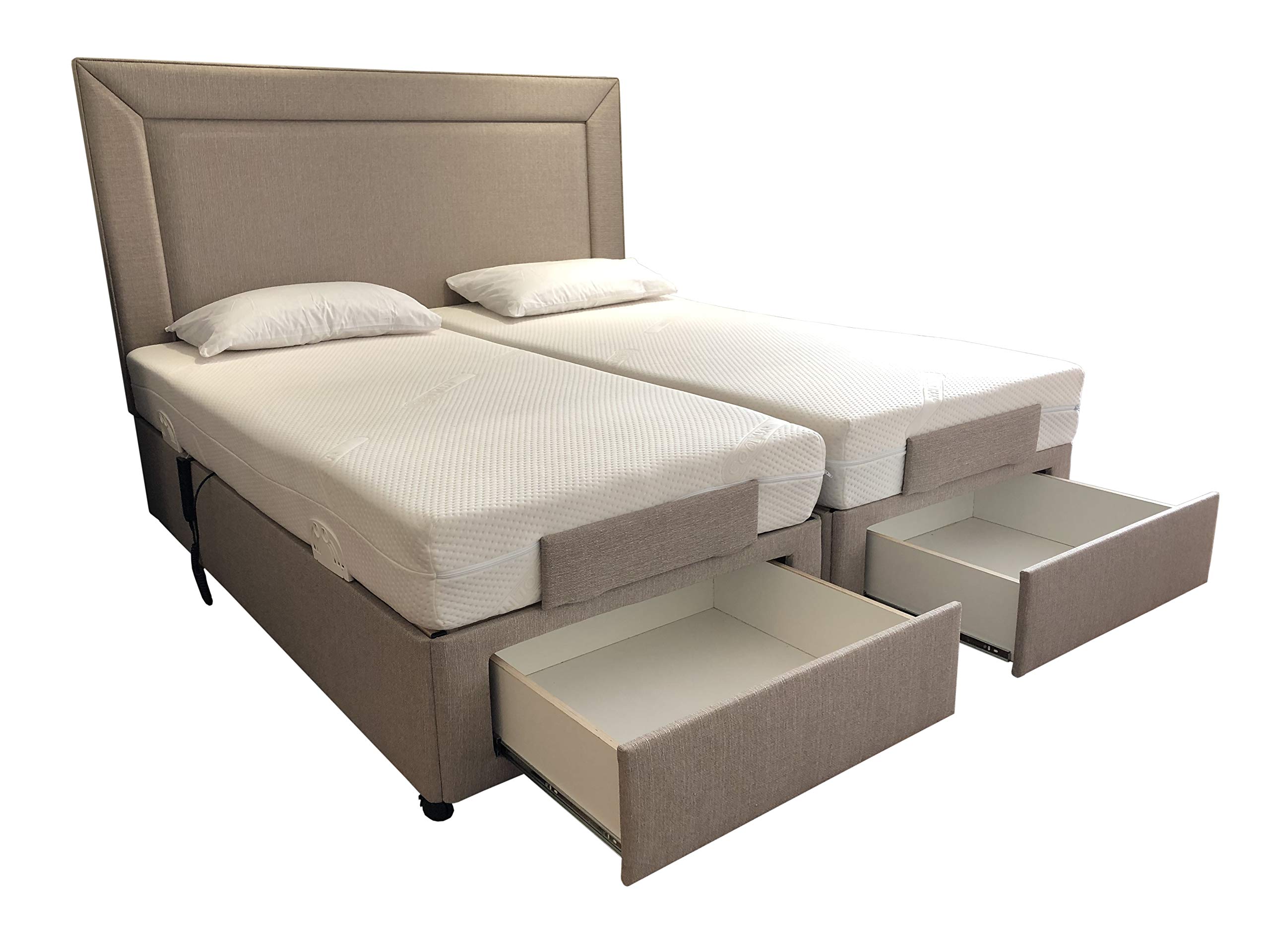 Buy Backcarebeds Upgrade to Adjustable Bed Storage Drawers, For Twin