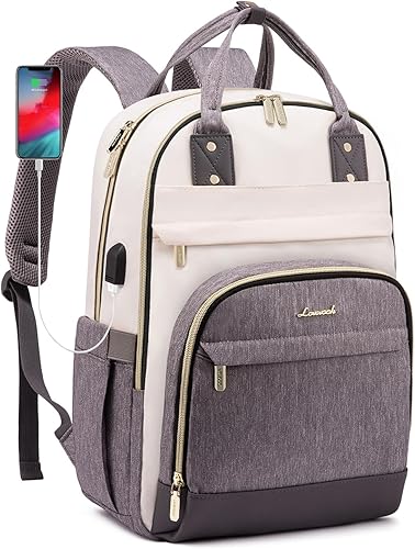 Miniatura 7 de LOVEVOOK Mochila para mujer, mochila para laptop de 17 pulgadas, mochilas escolares, bolsa antirrobo, bolsa antirrobo, impermeable, para computadora