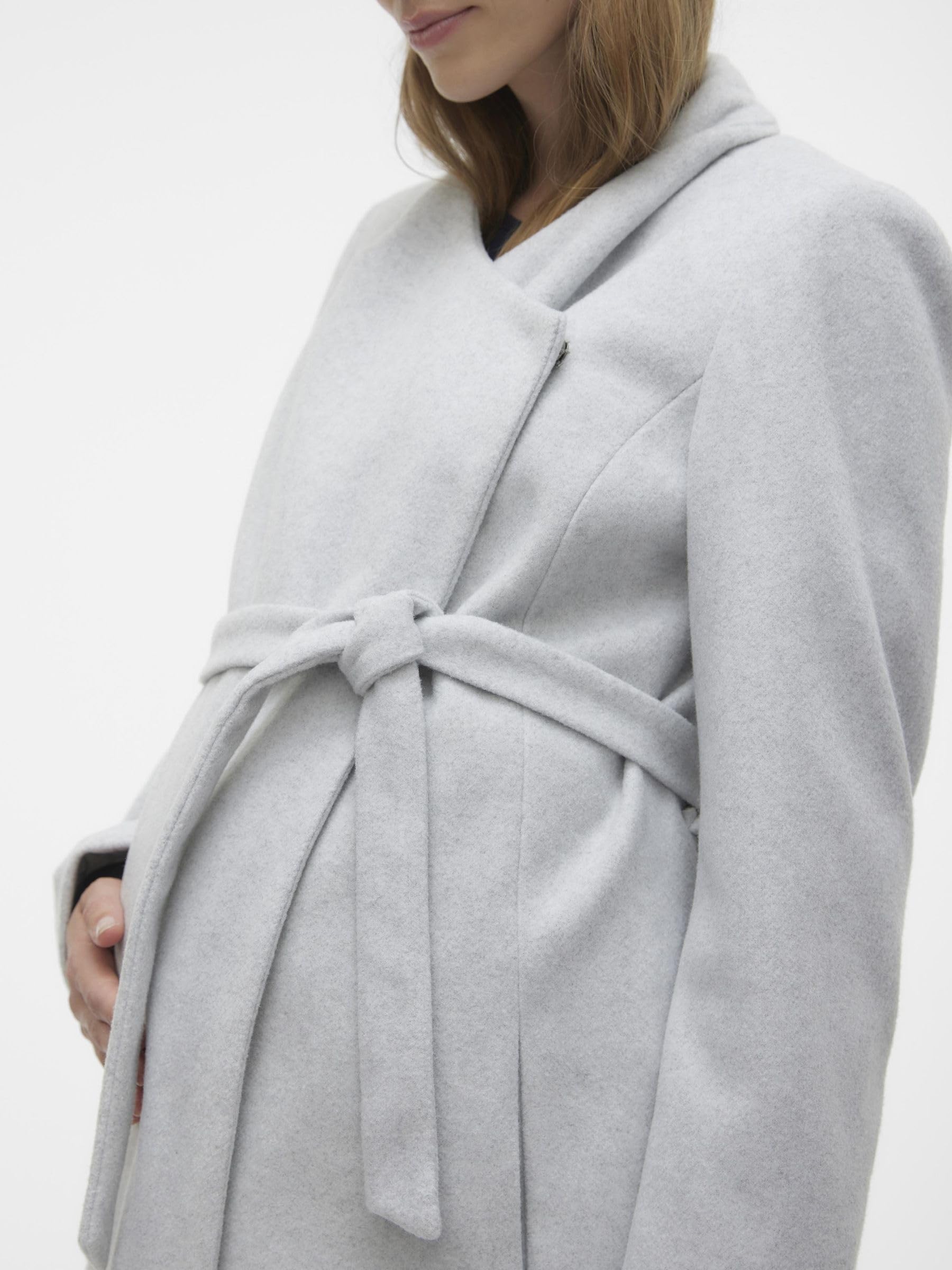 Mamma Licious Female Cappotto Premaman, Super Light Grey Melange, XL