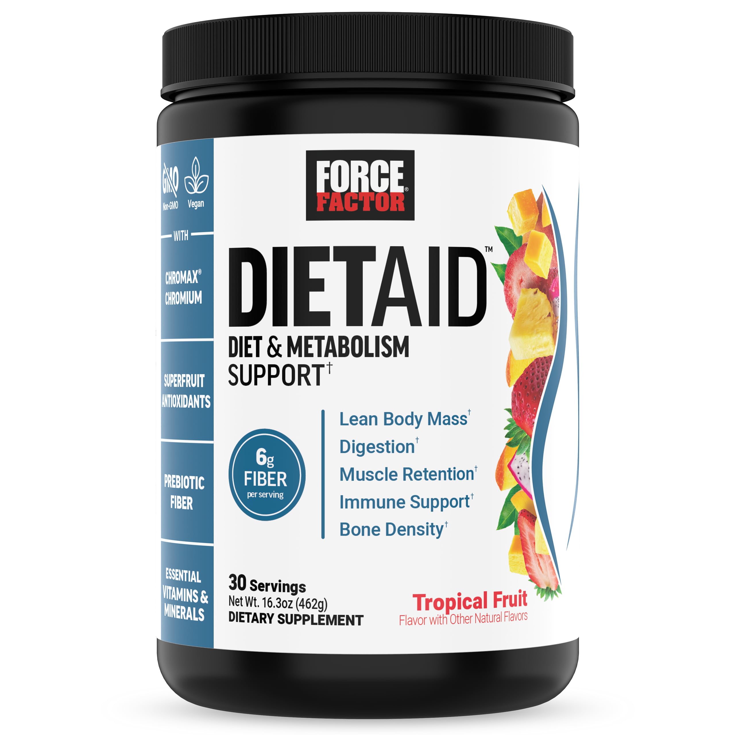 Force Factor Diet Aid Powder, Metabolism Booster & Diet Support Supplement