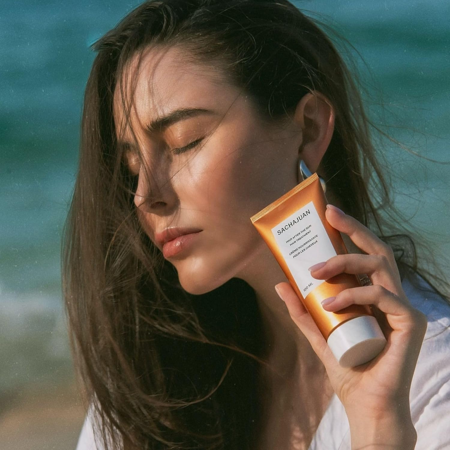 SACHAJUAN Hair After The Sun | Leave-In Treatment to Replenish Moisture & Shine | Helps Reduce Dryness from Sun, Saltwater & Chlorine | Lightweight Conditioning Care | Vegan | 3.4 oz - Image 6