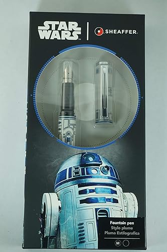 Miniatura 6 de Sheaffer Star Wars R2-D2 con diseño temático R2-D2 y detalles de personajes auténticos, detalles pulidos Pluma estilográfica mediana de acero