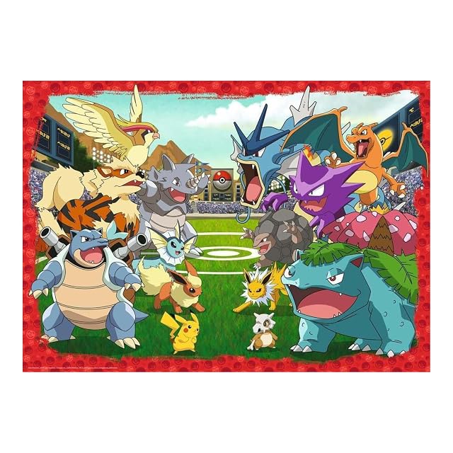 Ravensburger - Puzzle 1000 Piezas Pokémon, Puzzle Adultos 70x50 cm