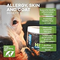 Vista 3 de Only Natural Pet Alergia, piel y pelaje masticables suaves de cáñamo, mordeduras inmunitarias para perros, suplemento Omega 3, golosinas calmantes