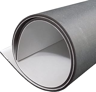 Exactly Rubber Black Silicone Sheet with PSA Adhesive - 1/16 x 18â€ x 36â€ 60A Durometer, Made in The USA