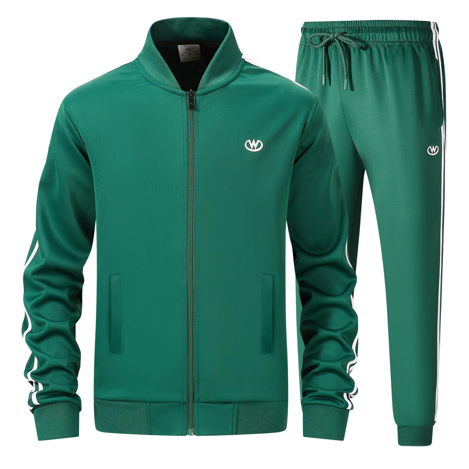 wiebdncj Casual Trainingsanzüge Langarm Jogging Anzüge Sweatsuit Sets Trainingsjacken und Hosen 2 Stück Outfit