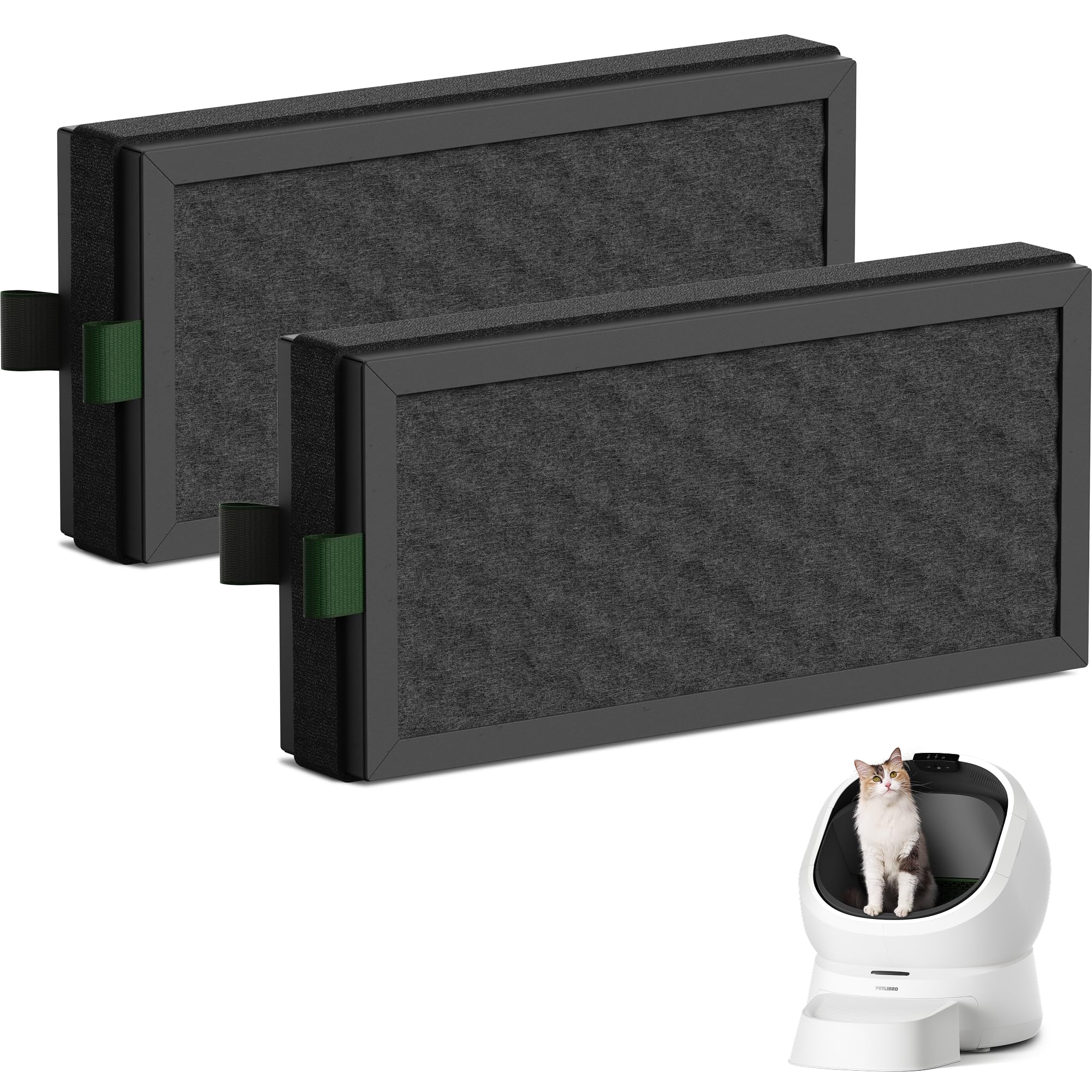 PETLIBRO Carbon Filter Replacement 2 Pack for Luma Automatic Cat Litter Box