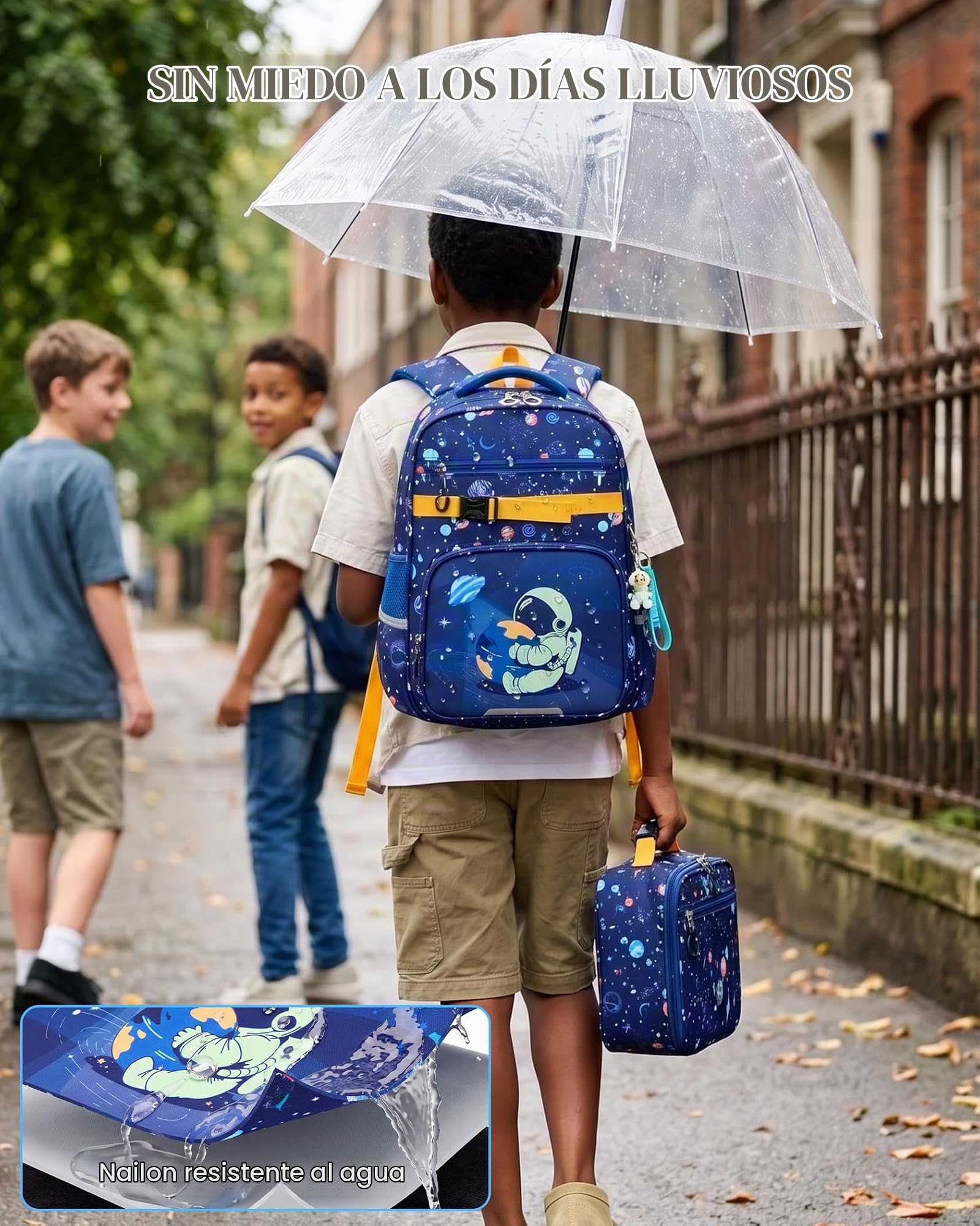 Amythe 3 Piezas mochila escolar niño a partir de 1ª clase para colegio