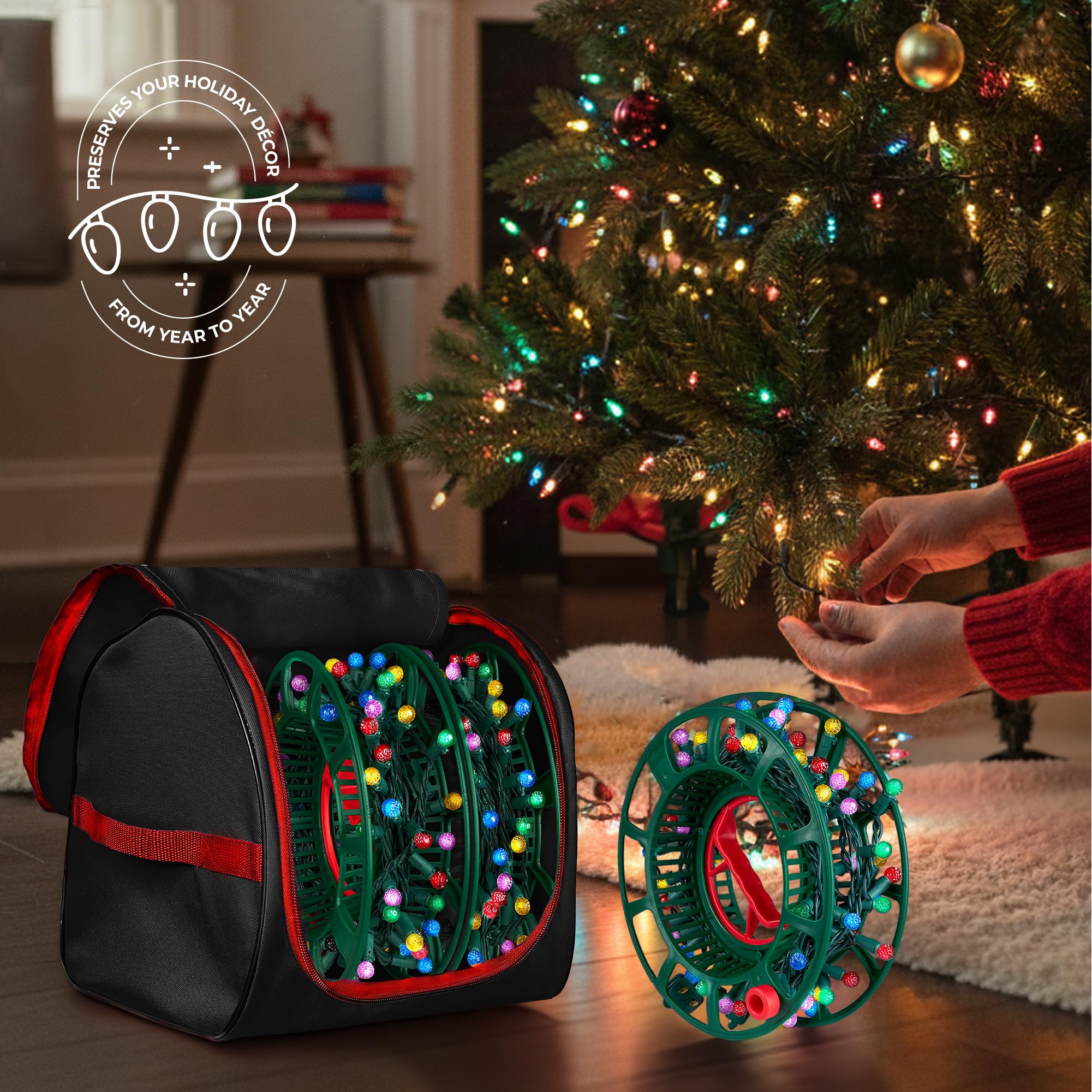 Amazon.com: ZOBER Christmas Light Storage Reels - Christmas Light