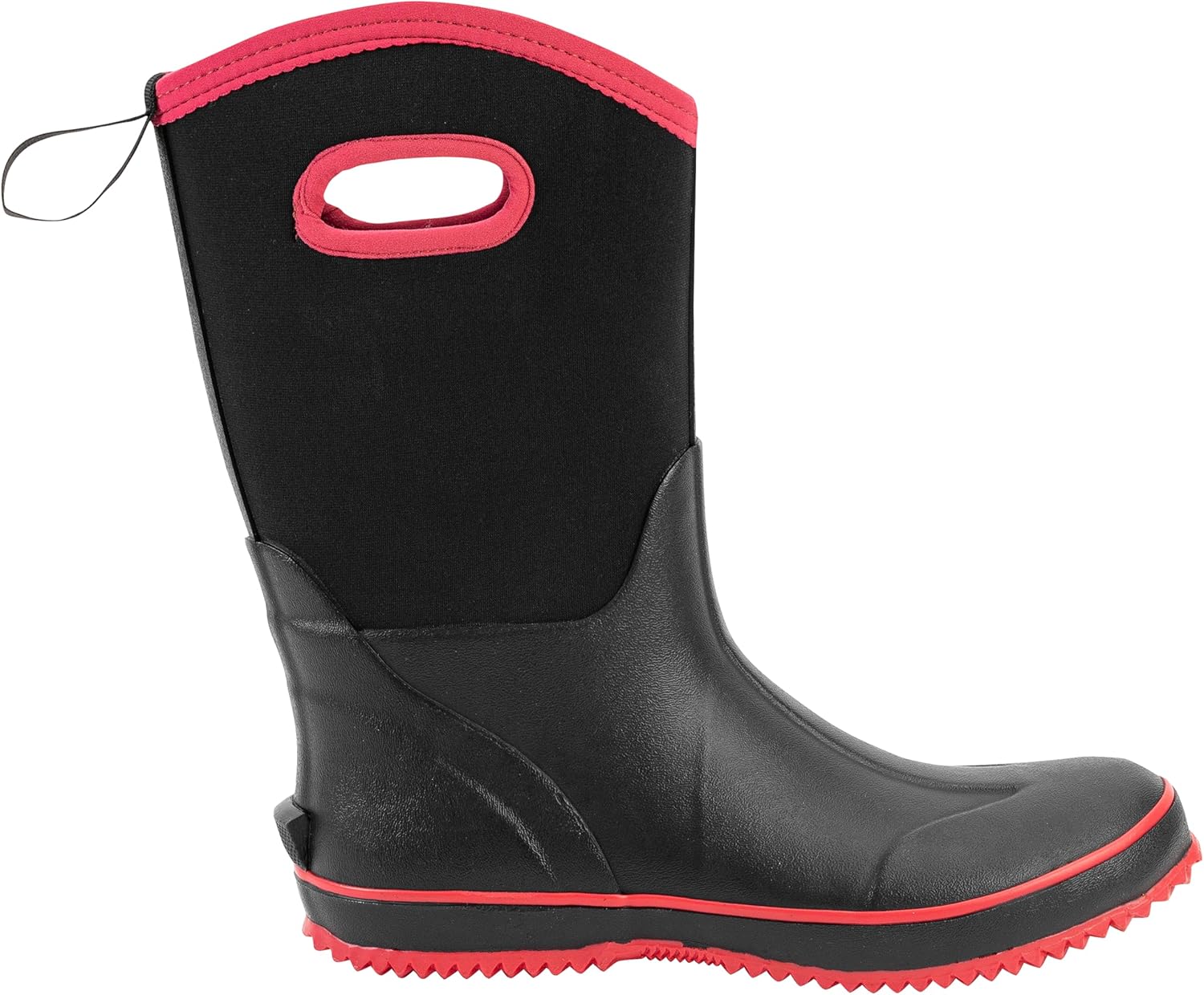 Ubon Rain Boots for Women Waterproof, Insulated Neoprene Rubber Boots Mid Calf, Pull On Mud Boots Gardening Farm Barn Shoes - Image 4