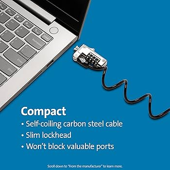 Amazon.com: Kensington Slim NanoSaver Portable Combination