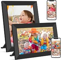 WONNIE Digitális WiFi Képkeret 10.1" HD IPS Érintőképernyővel - 32GB Memória, Frameo App, Fotó és Videó Megosztás, Automatikus Elforgatás 1