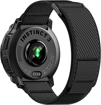 Nylon Watch Band for Garmin Instinct 2/3 45mm, Fits Solar Tactical