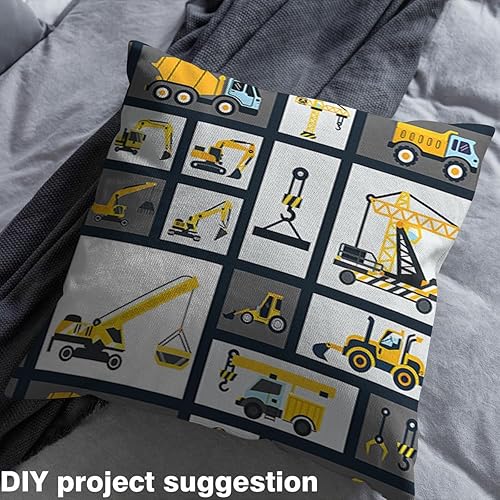 Miniatura 4 de The Yard, tela de tapicería de automóviles para obras de construcción, para sillas, equipo de dibujos animados para niños, camiones, tela decorativa