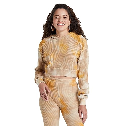 Wild Fable Women's Cropped Waffle Hoodie -