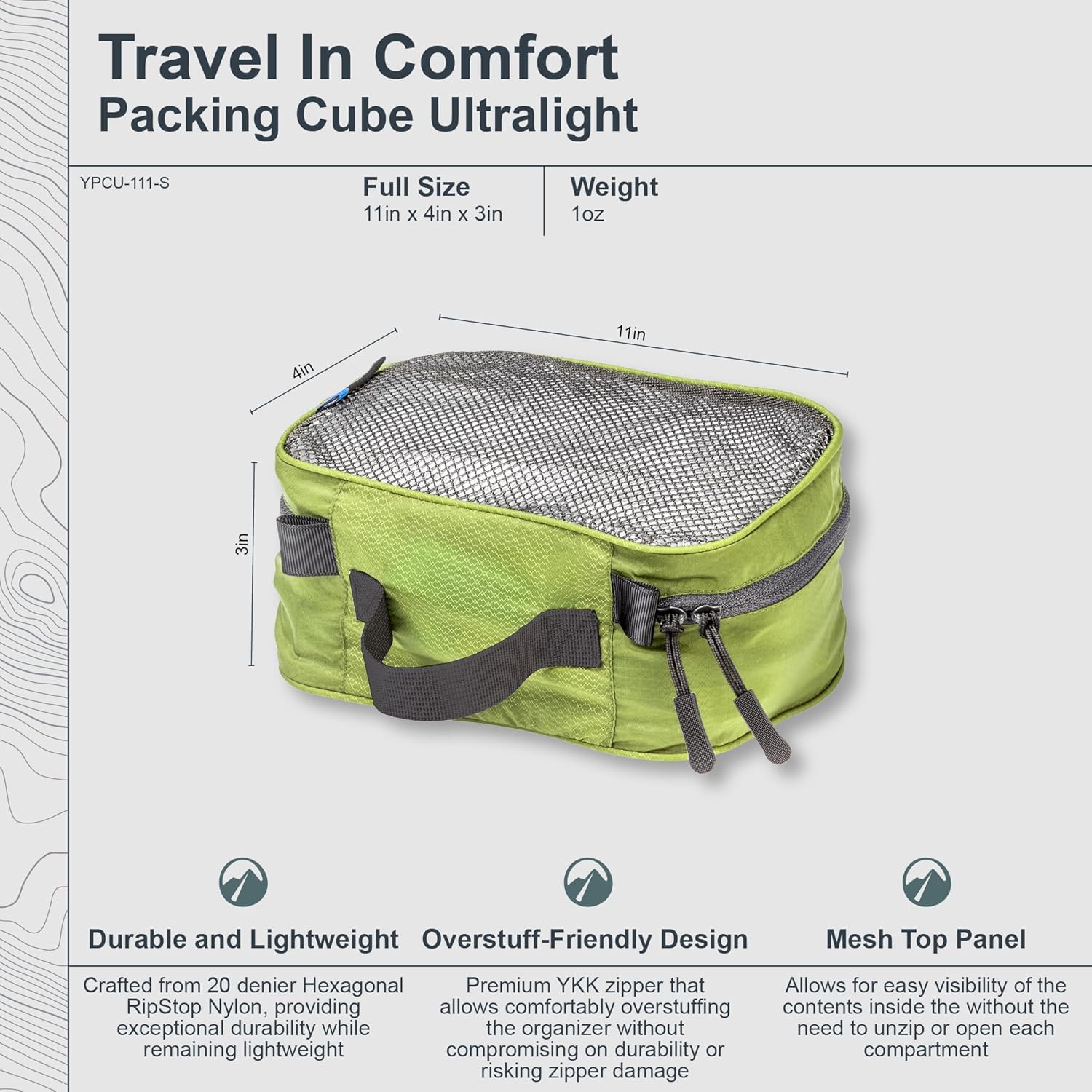 COCOON - Premium - Packing Cube - Ultralight - Olive Green - Small