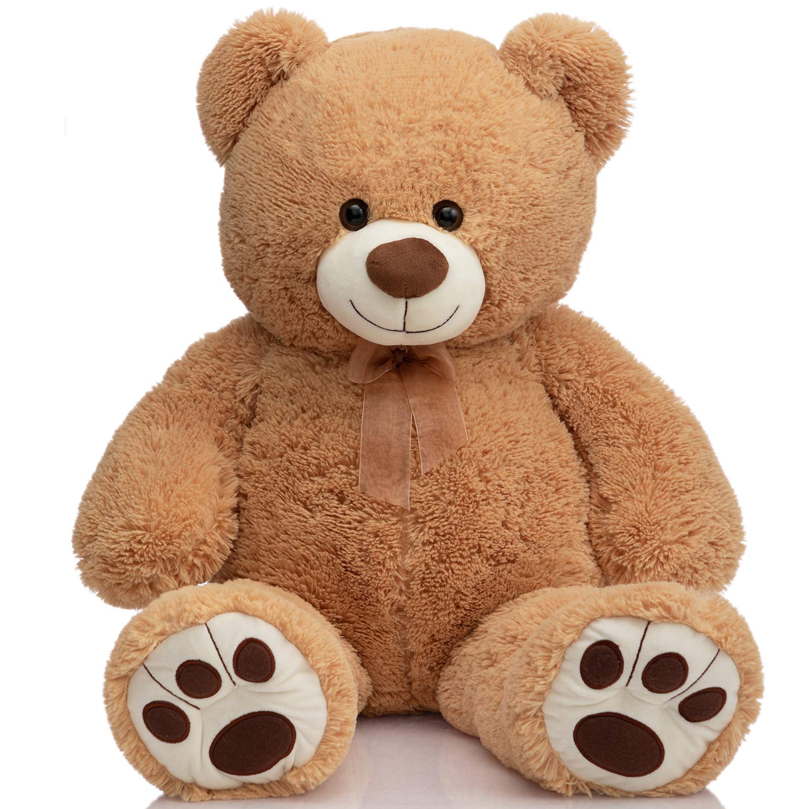 BEJOY Teddy Bear Stuffed Animal Plush Giant Teddy Bears with Footprints Big Bear 36 inch Tan — image 1