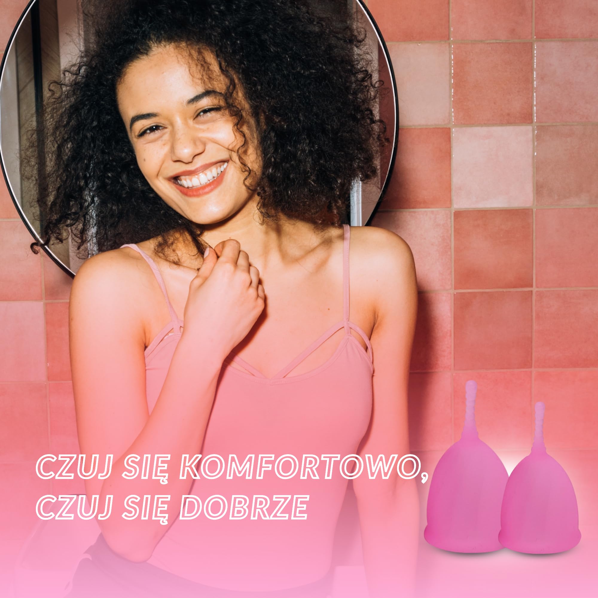 Zestaw 2 Kubeczki Menstruacyjne do Okresu w Rozmiarach S i L z Kubeczkową Sterylizatorką - Wielokrotnie Używany Kubeczek Menstruacyjny tampon i podkładka alternatywa