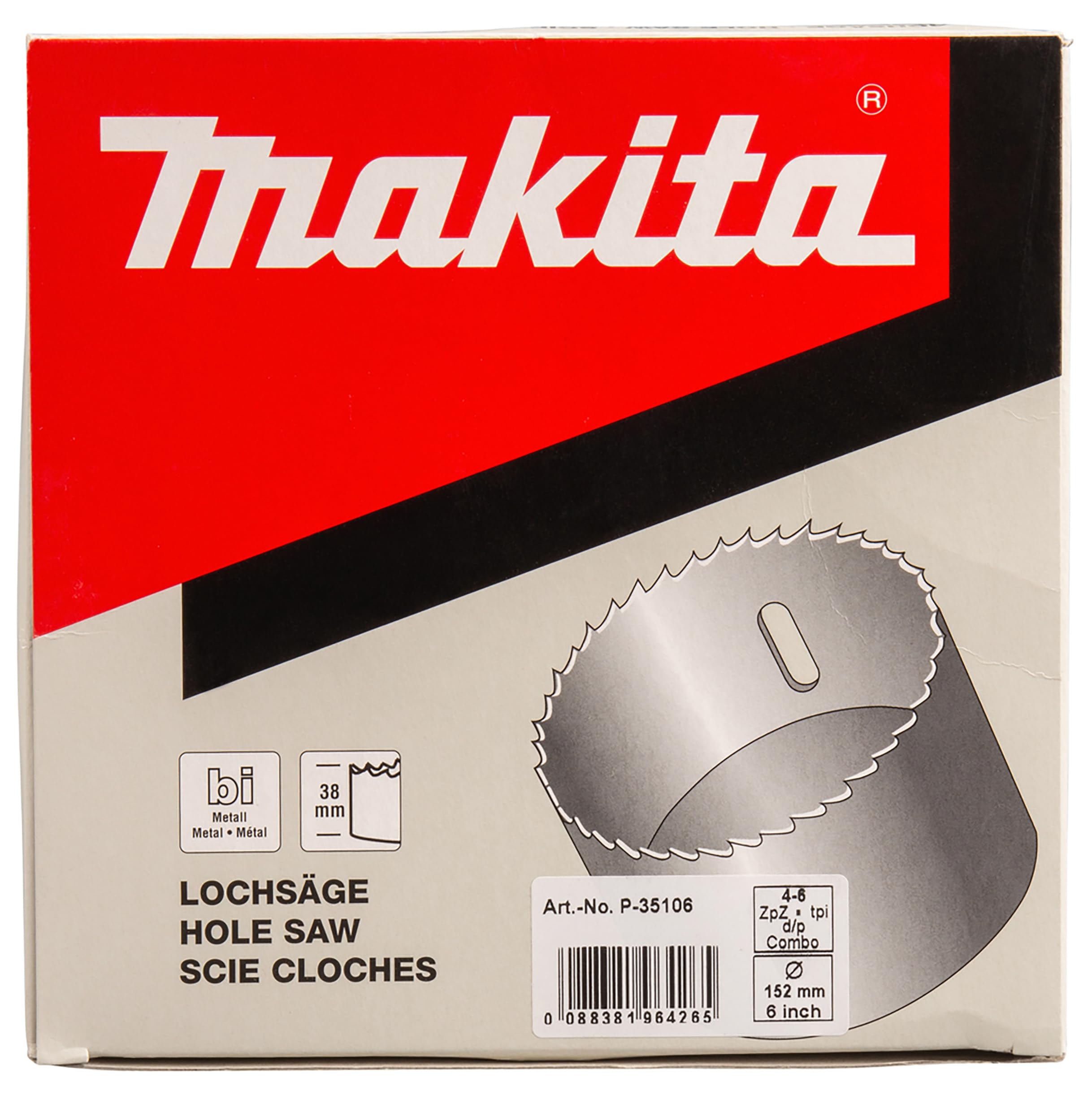 Makita P-35106 BIM otwornica 152 mm, 152 mm