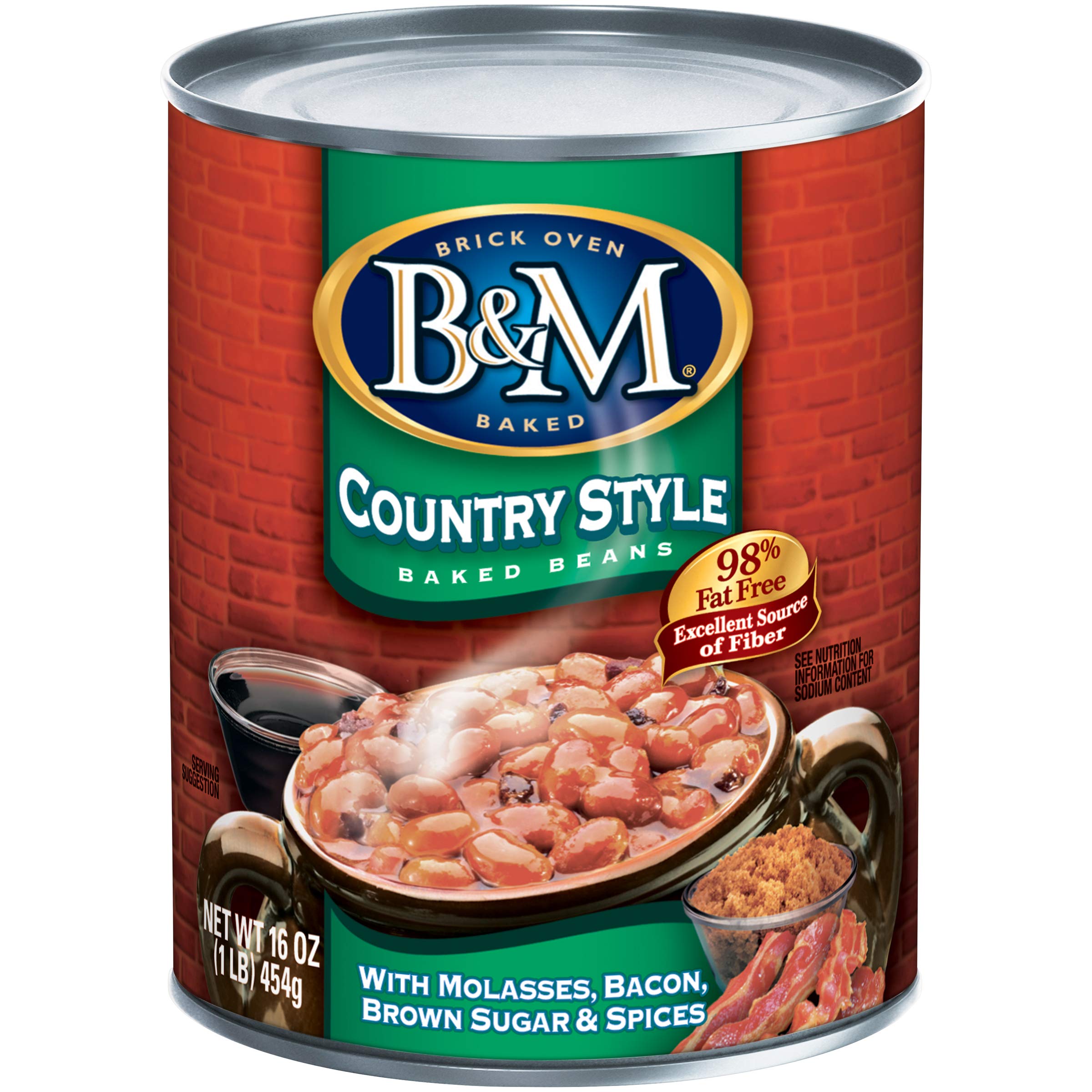 B&M Baked Beans, Original Flavor, 16 Ounce (Pack of 12