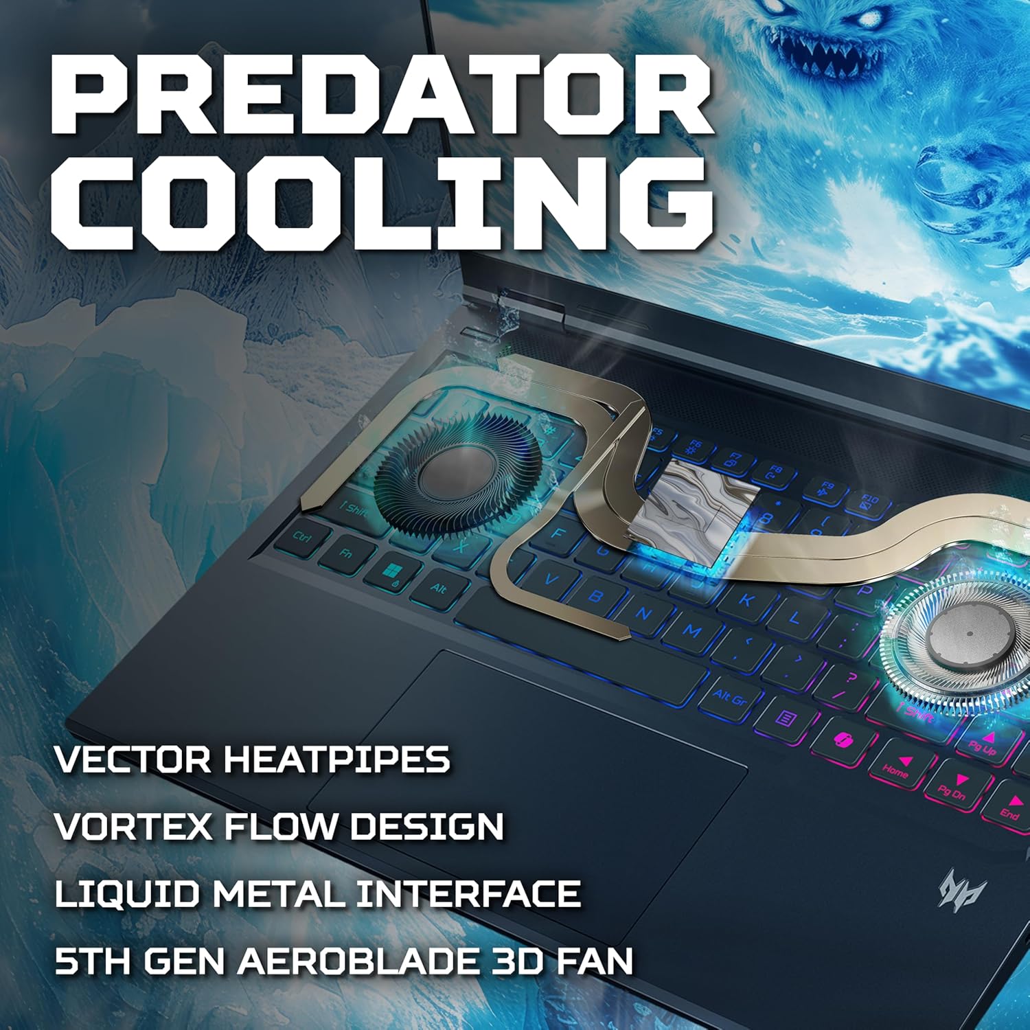 Acer Predator Helios Neo 14 AI PHN14-71 Gaming Laptop - Intel Core Ultra 7 255H, 32GB, 1TB Gen4 SSD, NVIDIA GeForce RTX 5070, 14.5" 2.8K OLED 120Hz, Windows 11, Black 812OKfcPrPL. AC SL1500