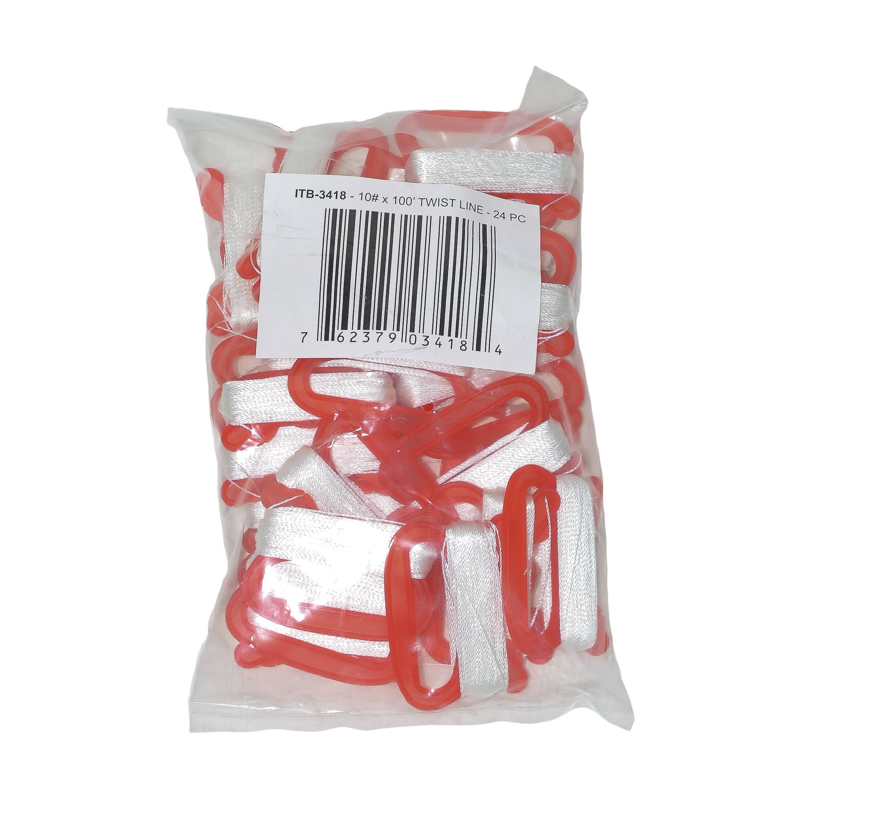 In the Breeze 3418 — 10 LB x 100' Twisted Kite Line - 24 Pieces; Bulk Kite Winders for Class Projects, Summer Camps, Group Activites