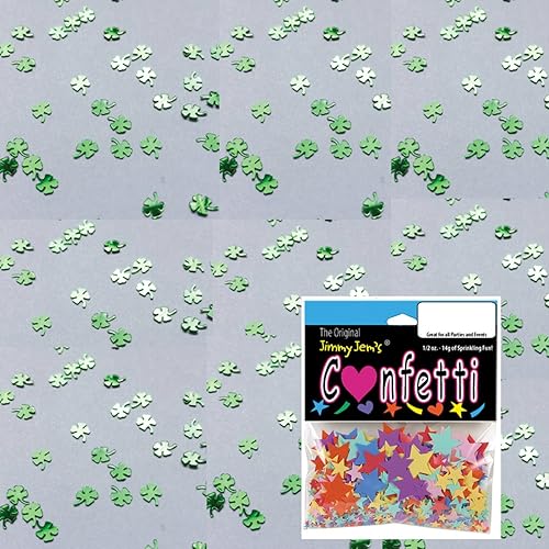 Miniatura 3 de Confeti Shamrock 18" verde - 2 bolsas de media onza (1 oz) #9578 Q01