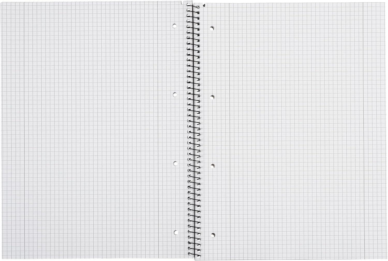 Landré College Notepad A4 Squared with Double Margin 80 Sheets Black Perforated Pack of 10