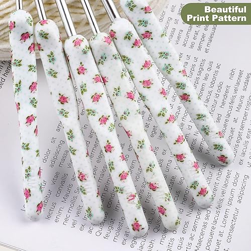 Miniatura 5 de KOKNIT Kit de ganchos de ganchillo  Juego de 8 agujas de ganchillo extralargas con empuñaduras de goma suaves y ergonómicas y 8 tamaños de