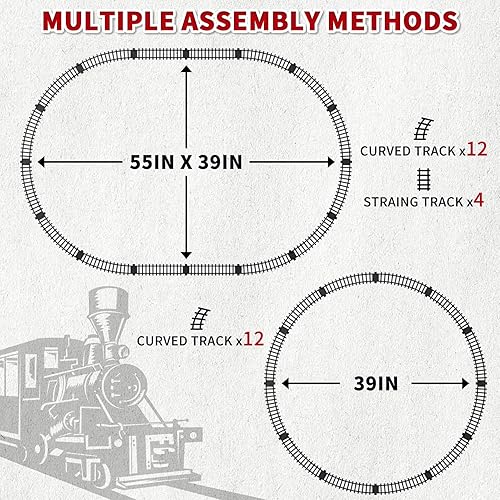 Miniatura 4 de Juego de tren eléctrico para niños, juego de juguetes clásicos de tren de Navidad para niños y niñas, motor de locomotora de vapor, luces y sonido,