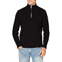 Schott NYC Uomo Plecorage2 Maglione Pullover Not Applicable, Black