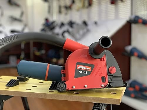 Miniatura 4 de Aidelife Amoladora angular para recolección de polvo para sierra de doble corte, cubierta de polvo de cazador de pared de 5 pulgadas