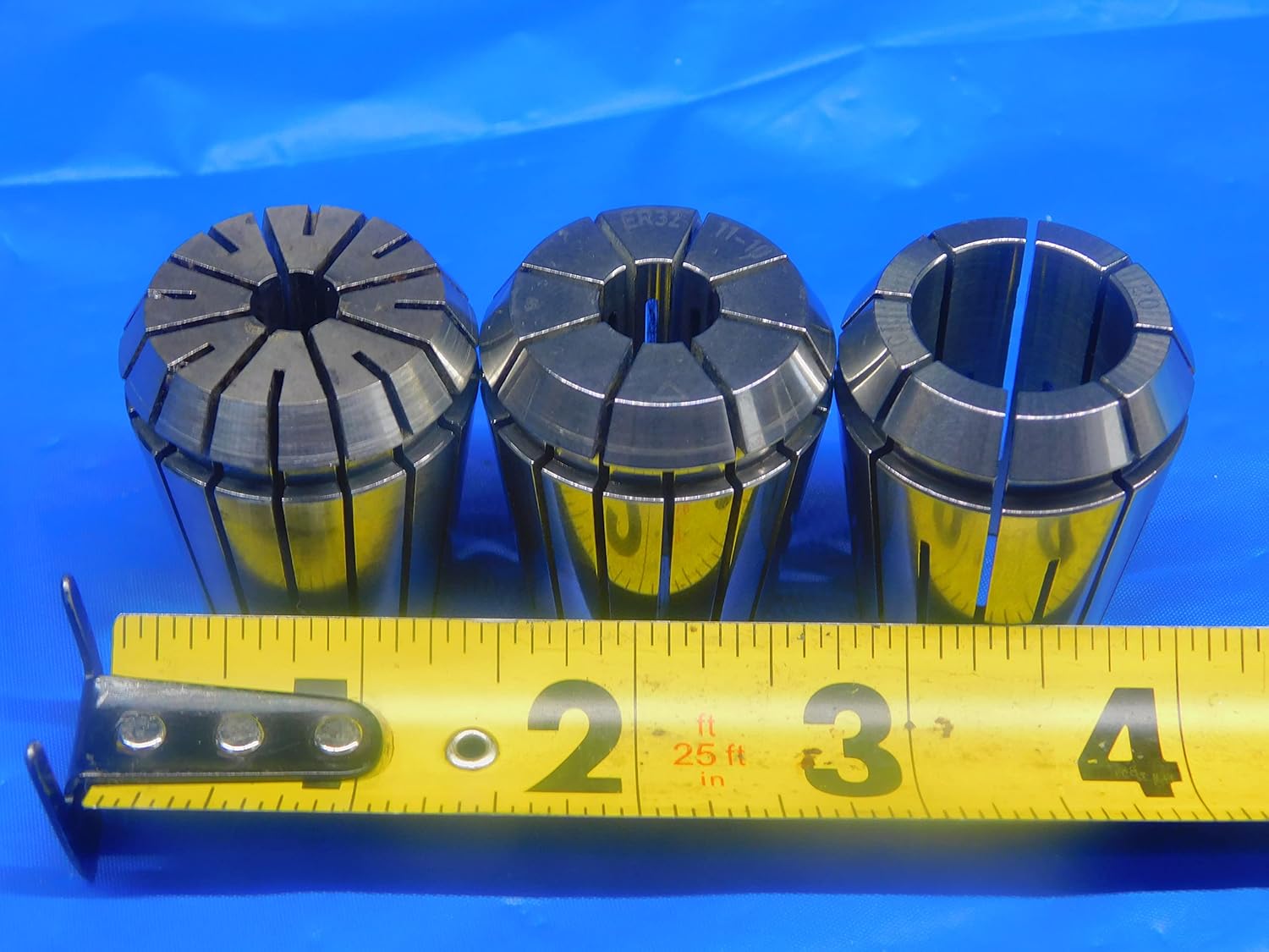 LOT of 3pcs ER32 COLLETS Sizes 5/16 7/16 25/32 NO DUPLICATES Set .3125 .7812 - TH1303CLN