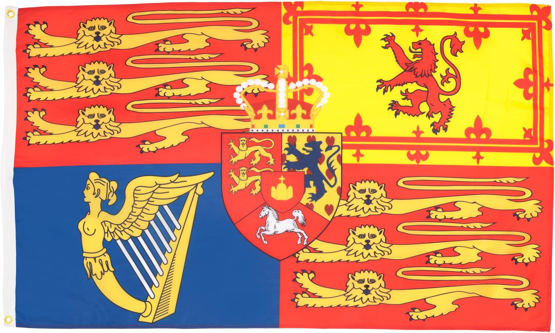 AZ FLAG - Drapeau Richard Cœur De Lion - 150x90 Cm - Drapeau Roi Richard I D 'Angleterre 100% Polyester Avec Oeillets Métalliques Intégrés - Pavillon 110 G