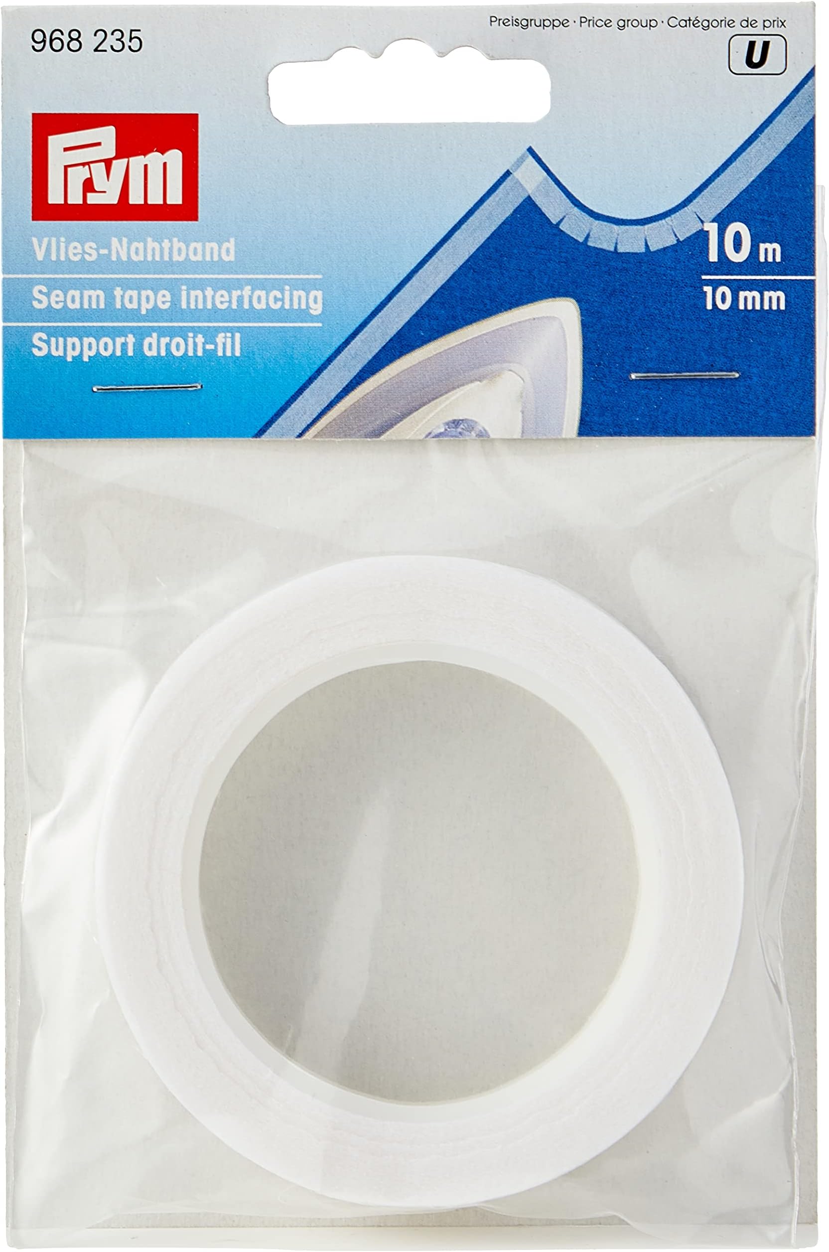Prym - Prym White Interfacing (10mm, 10m) Seam Tape - 1 Count