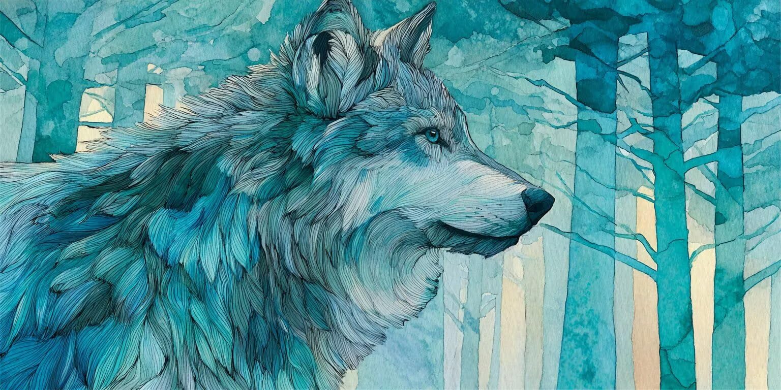 Malen Nach Zahlen Erwachsene, Wolf GrüN, 100x130cm 2JGWX-286