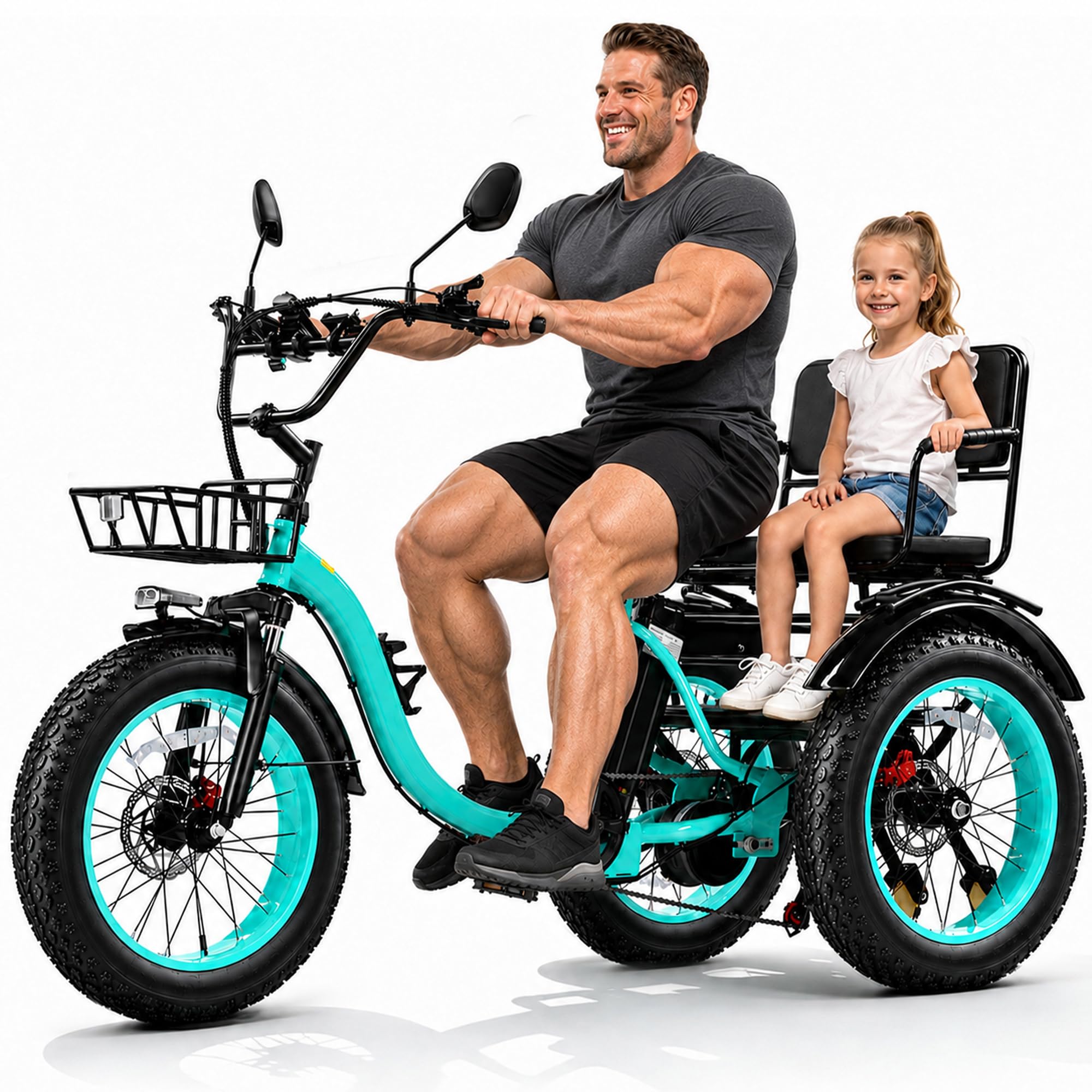 KAKIGO Electric Tricycle with Passenger Seat