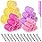 Self Grip Hair Rollers Curlers Set 36Pcs, Hair Roller Sets 4 Sizes (Jumbo, Large, Medium, Small) with Clips and Comb for Long Medium Short Thick Fine Thin Hair Volume