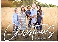 Vista 20 de Let's Make Memories - Tarjetas navideñas personalizadas con sobres, tarjetas navideñas de 5 x 7 pulgadas, sobres blancos, Colorful Lights