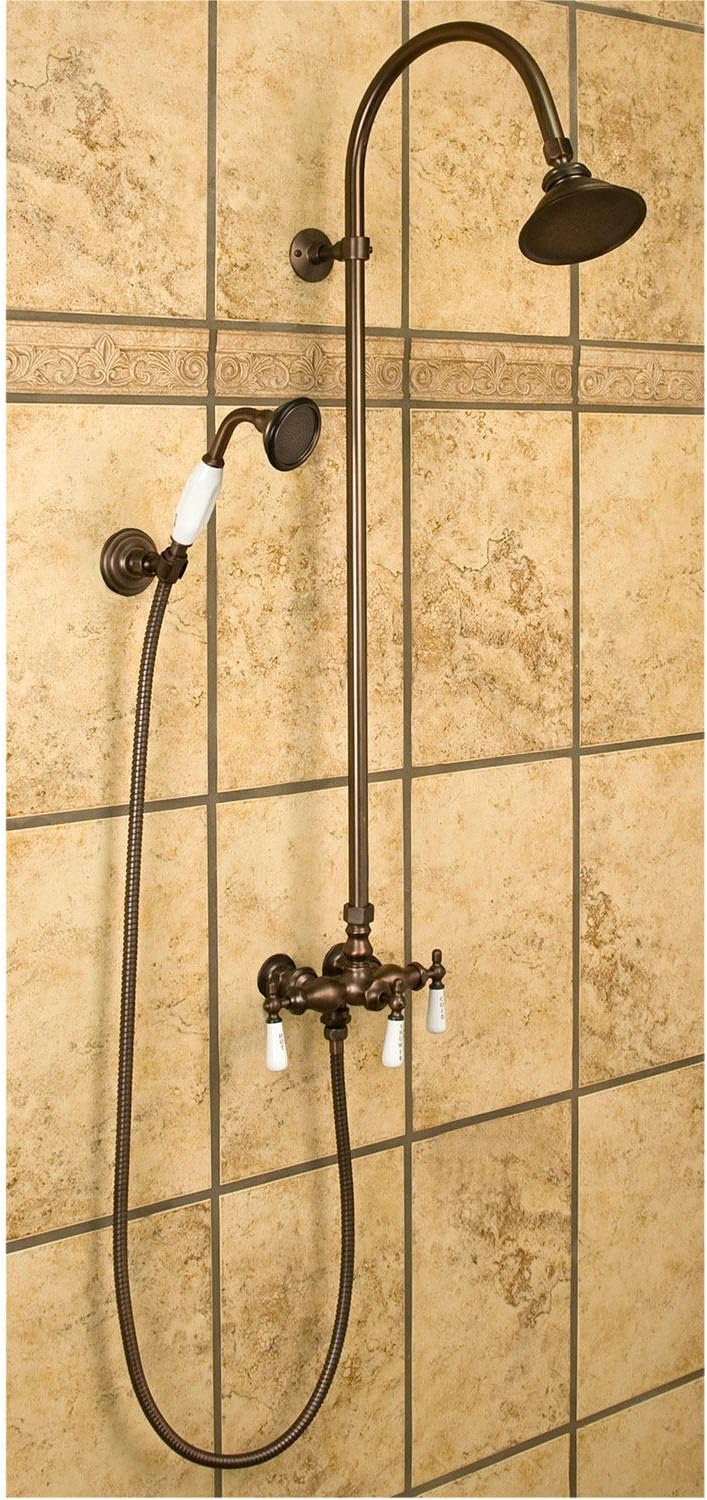 Signature Hardware 304383 Exposed Shower System with Shower Head and Handshower