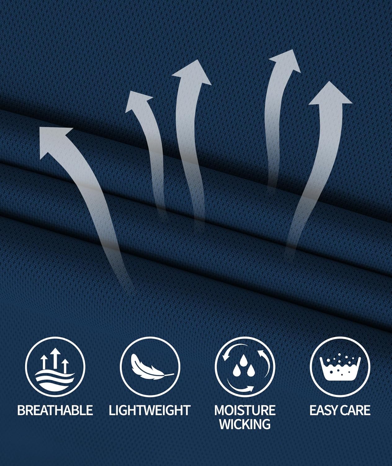 ZITY Long Sleeve Polo Shirts for Men 3 Pack Collared Performance Golf Polos Mens Casual Shirts Moisture Wicking Workwear - Image 4