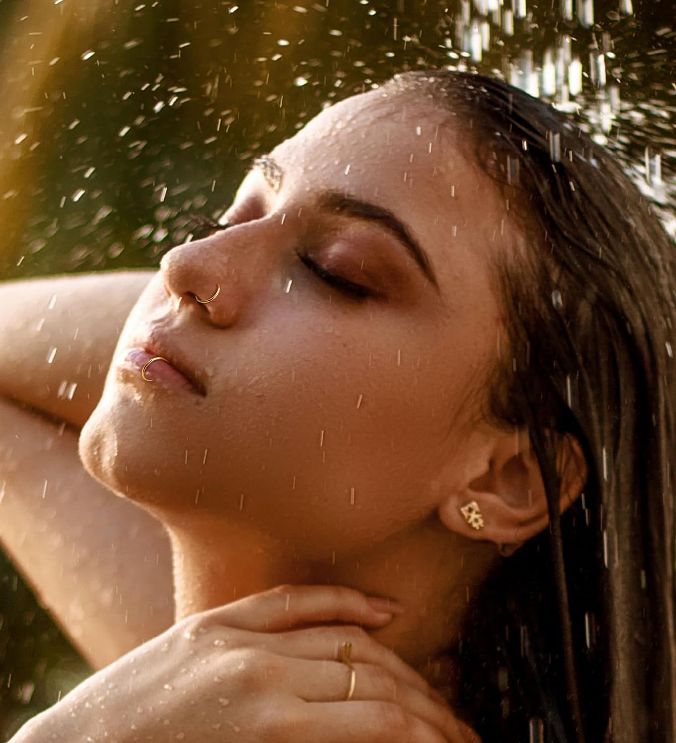 4Pcs Hinged Nose Rings Hoop 16G 18G 20G Nose Rings Hoops for Women 316L Surgical Steel Hinged Clicker Segment Nose Rings Stainless Steel Cartilage Helix Tragus Hoop Earrings Piercing Jewelry - Image 5