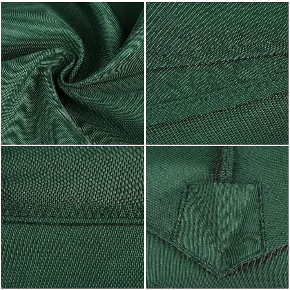 Cubierta de tela impermeable de 3 m para sombrilla de jardín, cubierta de repuesto para jardín, patio, playa, piscina, mercado, mesa de mercado (beige)
