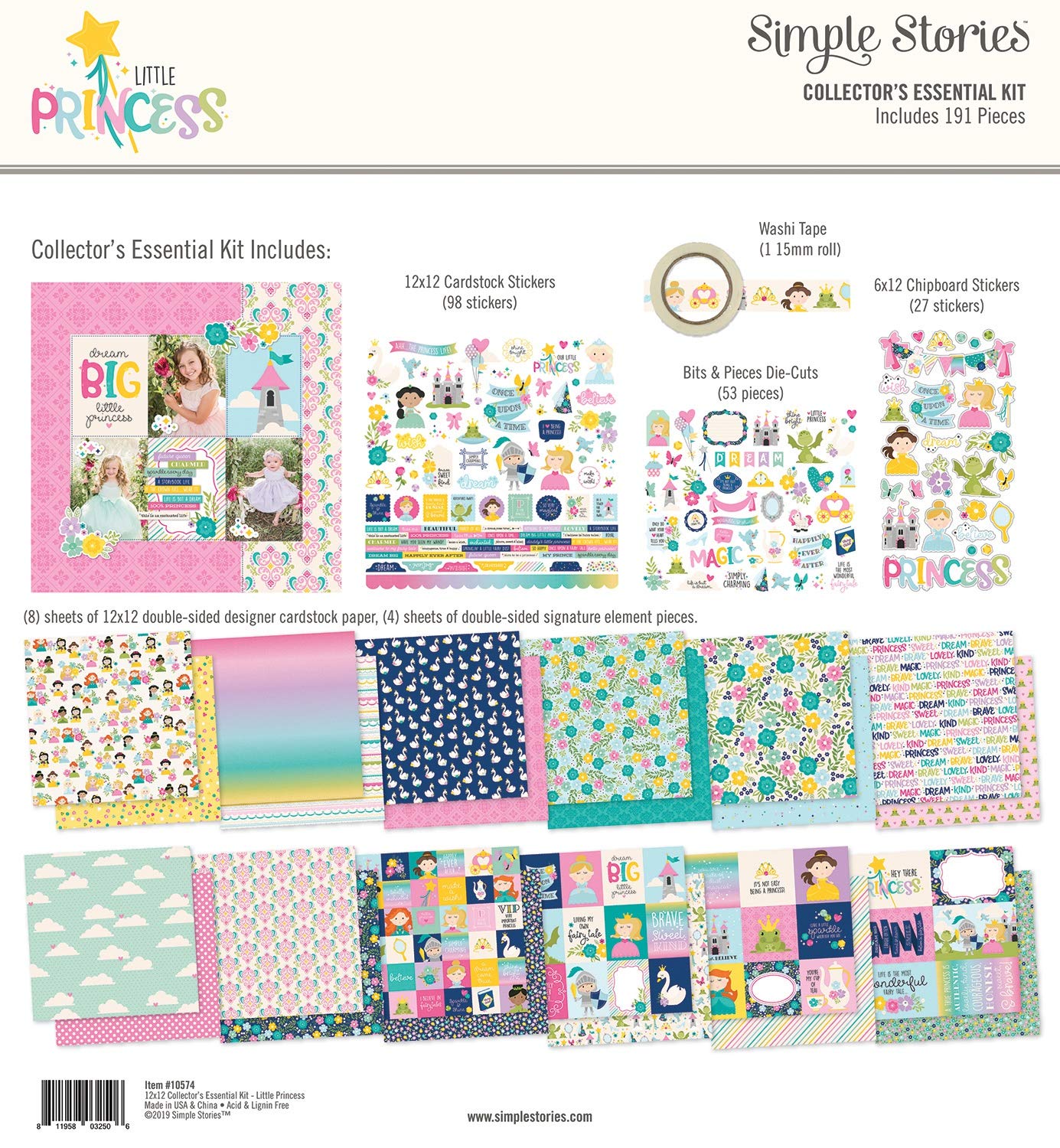 Kit loisirs créatifs de 191 pièces Simple Stories pour ne plus manquer d'idées de création