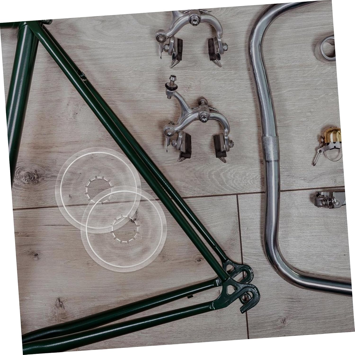 Bicycle Flywheel Spoke Protector Cover 5.39 Inch Waterproof Chain Guard Replacement for Mountain Road Folding Bike Wheel Protection