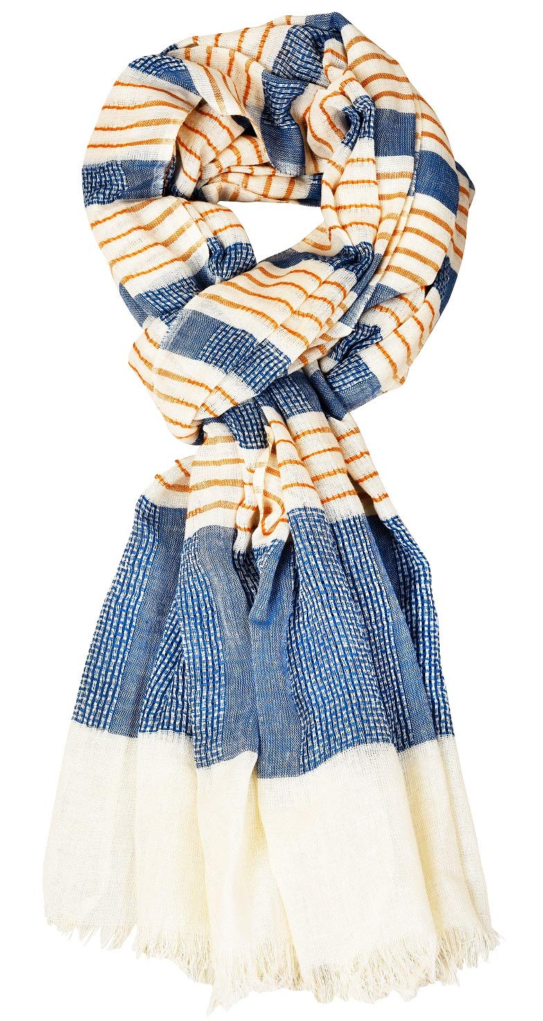 aimee Men's and Women's Striped Cotton Sober Scarf (Multicolor)-picture-17