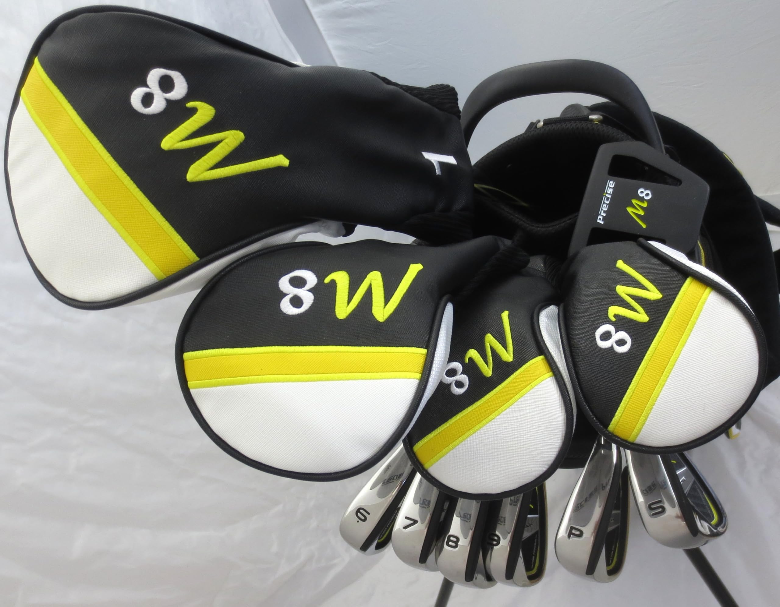 Mens Complete Golf Set Driver, Fairway Wood, Hybrids, Irons, Sand Wedge Putter, Stand Bag Regular Flex Explosive Distance