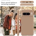 YATWIN Silicone Back Case for Google Pixel 8 Pro, Soft-Touch Phone Back Cover for Google Pixel 8 Pro-Milk Tee, Brown gallery image
